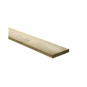 Vuren geïmpregneerde plank 18x120 geschaafd