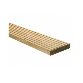 Vuren geïmpregneerde vlonderplank geribbeld 28x145mm