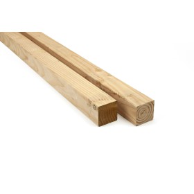 Douglas paal 70x70 fijnbezaagd/geschaafd